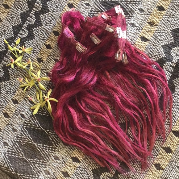 Bellami Fuschia Extensions! **more details coming do not buy til l can measure** - Picture 4 of 10